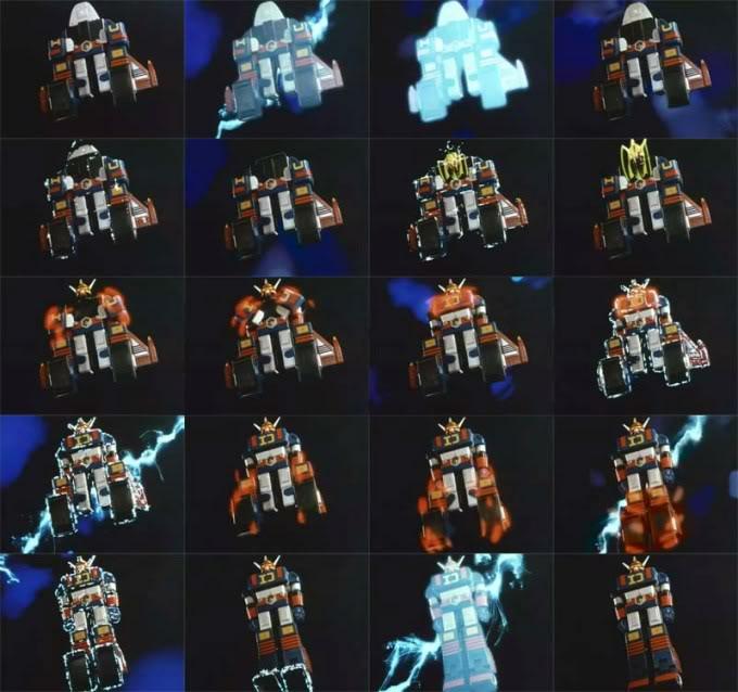 Daidenjin Popy GB-14 transformation mechanism - Meccanismo trasformazione Daidenjin Chogokin