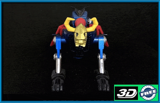 Gaiking DX Popy GA-52 360 view - rotazione completa