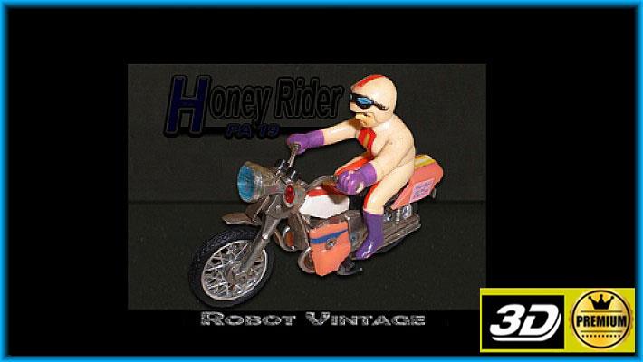 Popy PA-19 Honey Machine Cutie Honey Box and Diecast Model