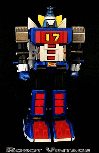 Daitetsujin 17 Popy Chogokin GA-81 in modalità robot - Collezione Alain Bernardi
