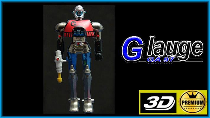 Popy GA-97 Glauge Robot Diecast Vintage