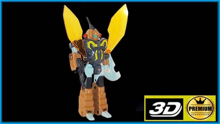Beet-Zeguma Beetras Takatoku 1983 - Robot Insetto Cicala trasformabile originale giapponese - Antenato Transformer Ransack