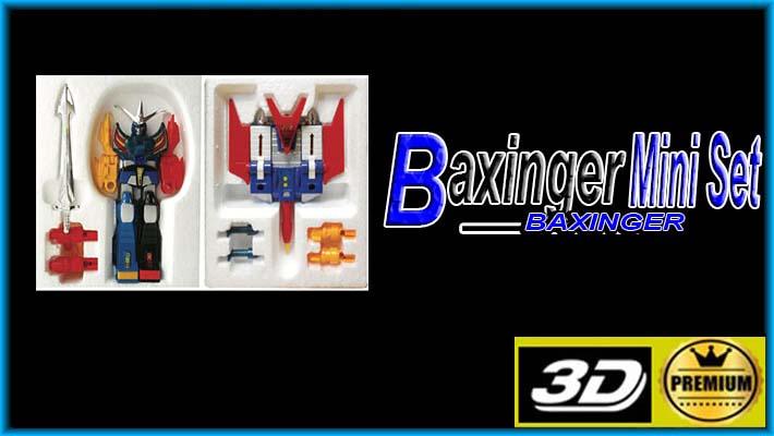 Baxingar Takatoku MINI SET modello vintage die-cast figura robot