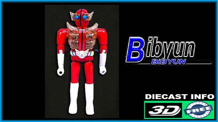 Choujin Bibyun Takatoku vintage die-cast robot - Sky Hero Bibyun 1976
