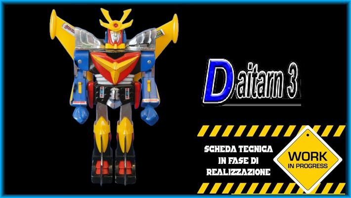 Daitarn 3 Clover Push Robot scatola originale vintage
