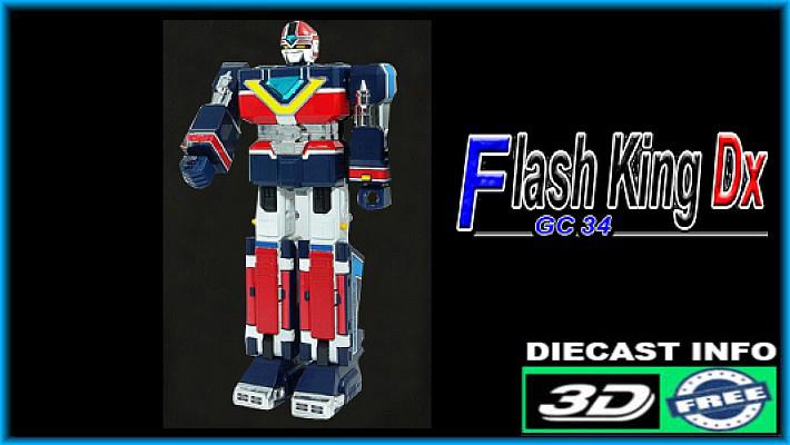 Flash King DX Bandai GC-34 diecast - Flash King DX Flashman vintage originale Alain Bernardi