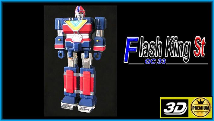 Flash King ST Bandai GC-33 diecast - Flash King ST Flashman vintage chogokin Alain Bernardi