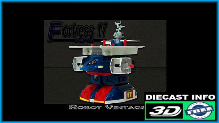 Daitetsujin 17 trasformazione in modalità fortezza Fortress Mode Popy